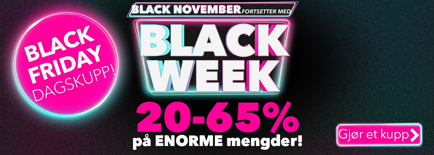 Black November - 20-65% rabatt!