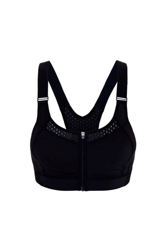 Intervall zip sports-bh Jet Black - 1