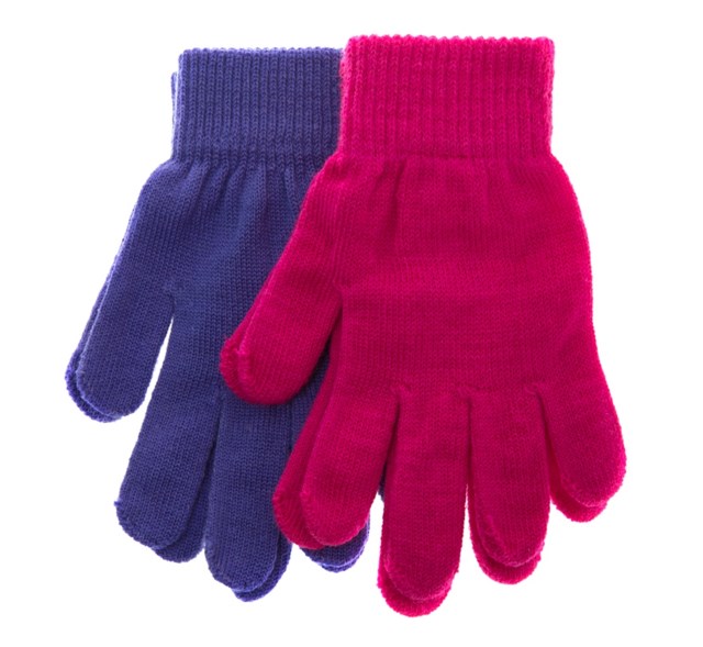 Klippen ullhansker 2-pack Pink|Purple Barn - 1