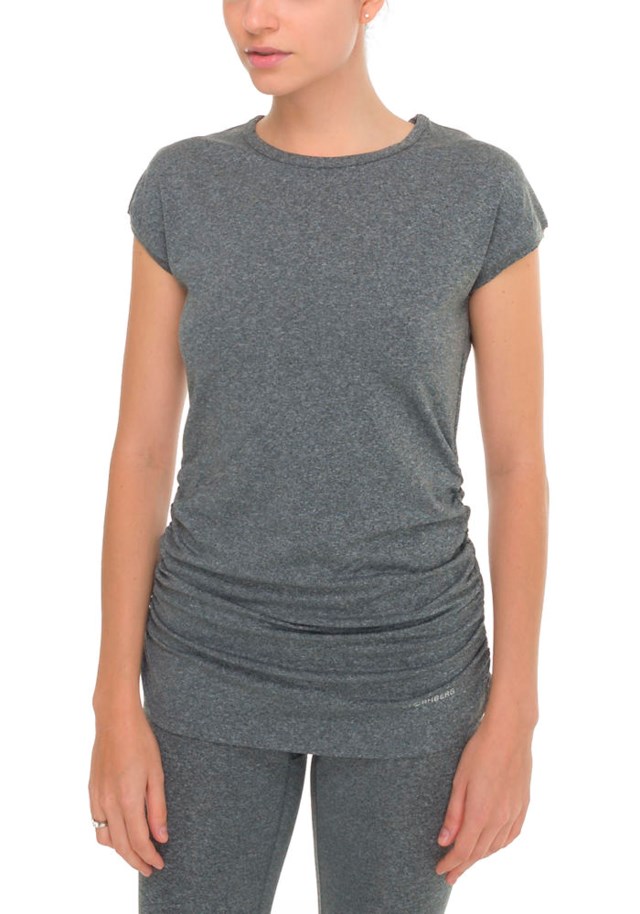 Tid t-skjorte Dark Grey Melange/Violet - 1