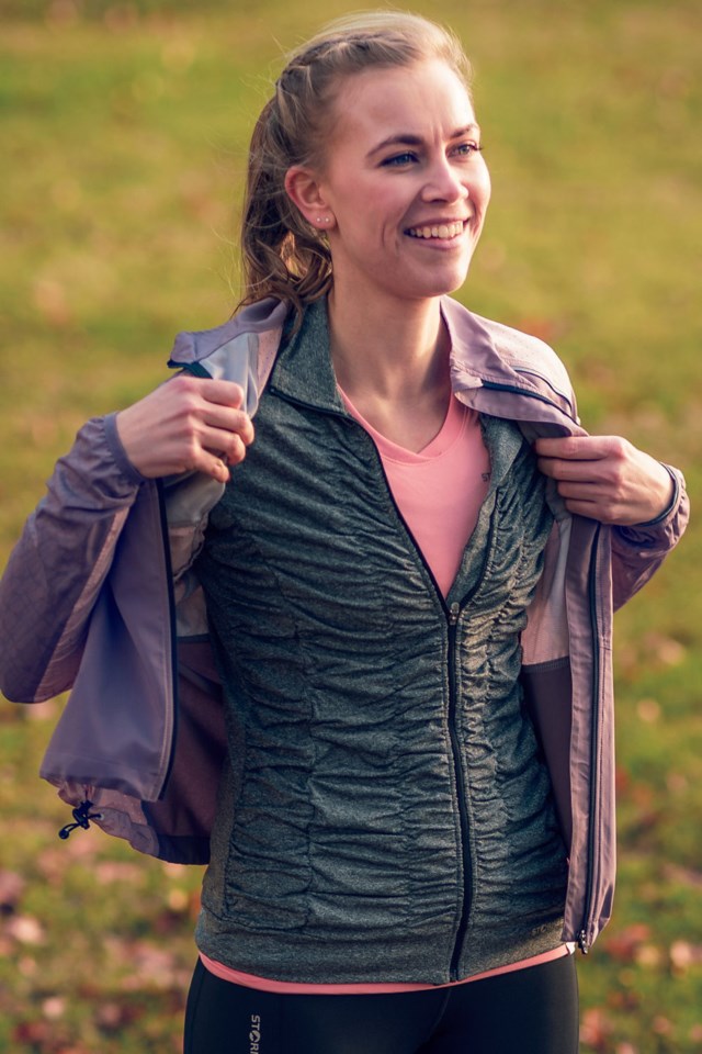 Tid jakke Grey|Purple Dame - 1