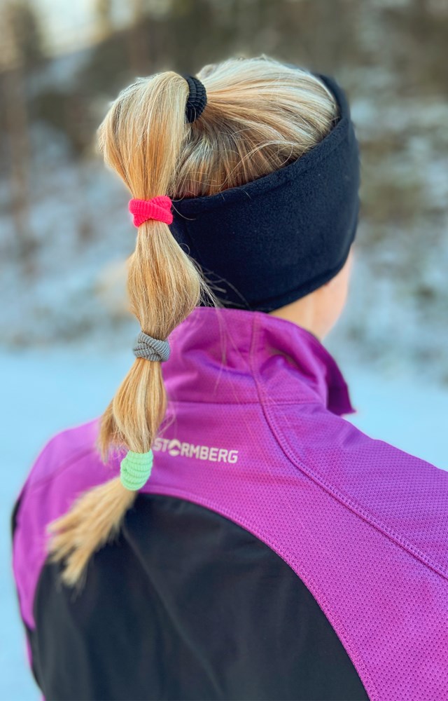 Sprett hårstrikk 5-pack Jet Black/ Pink Glo - 1