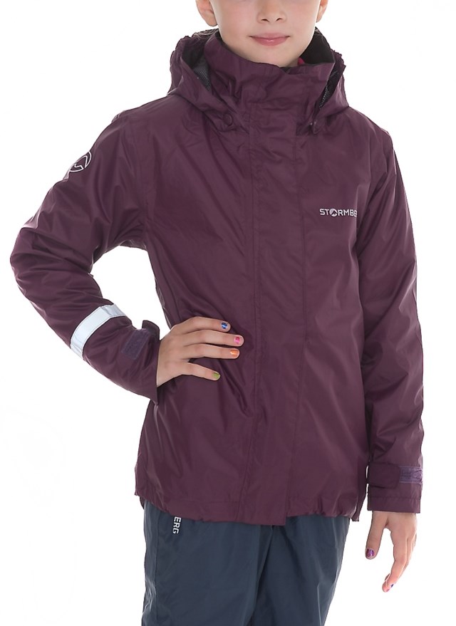 Mjelle regnjakke barn 8-14 Purple Barn - 1