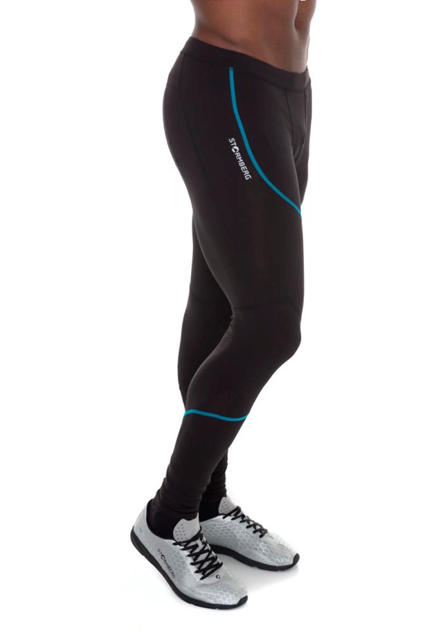 Fyresdal isotights Jet Black/ Blue Jewel - 1