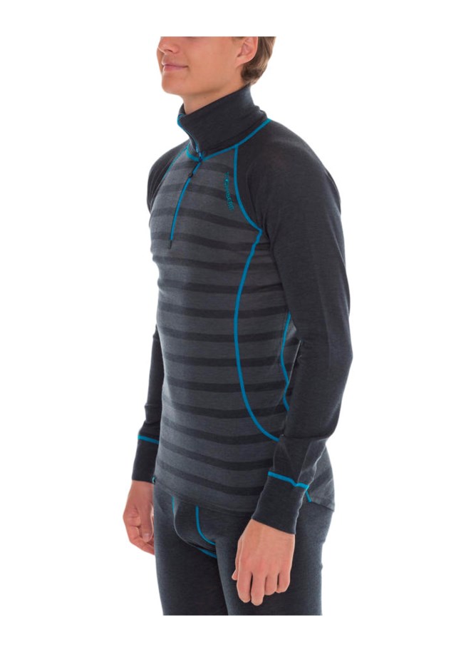 Salbu ullpolo zip Castle Rock/ Ebony Grey - 1