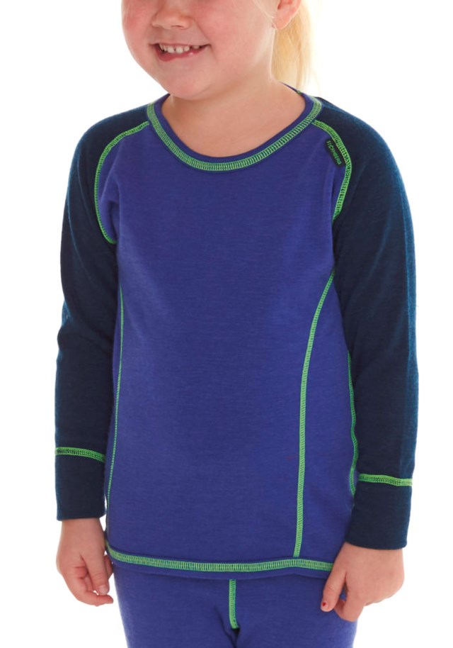 Utne ullfrotté trøye barn 1-7 Purple|Blue Barn - 1