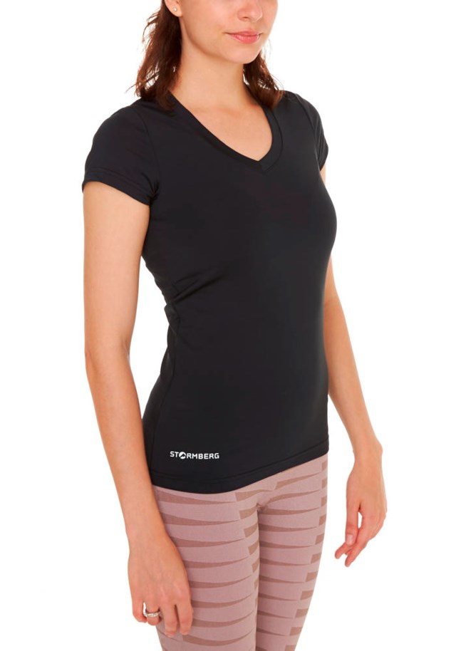 Intervall shaping t-skjorte Jet Black - 1