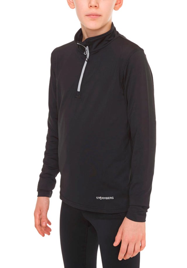 Flex genser barn 8-14 Jet Black - 1