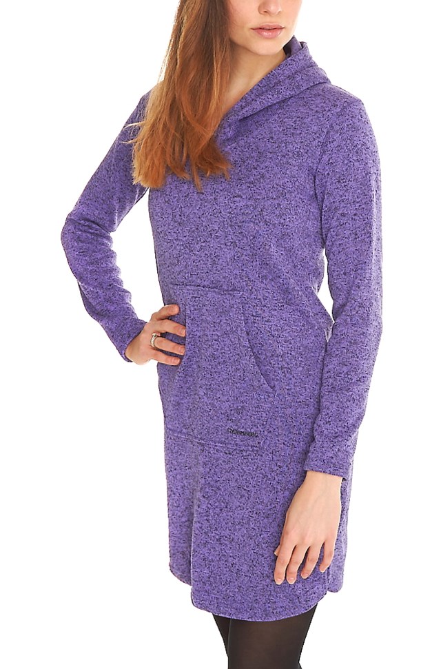 Selja fleecekjole Purple Hebe Melange - 1