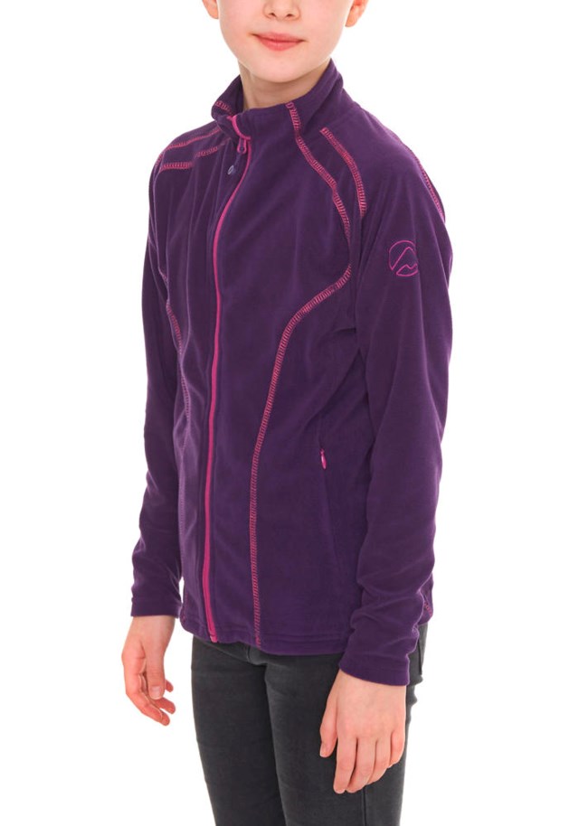 Vigør fleecejakke barn 8-14 Purple Barn - 1