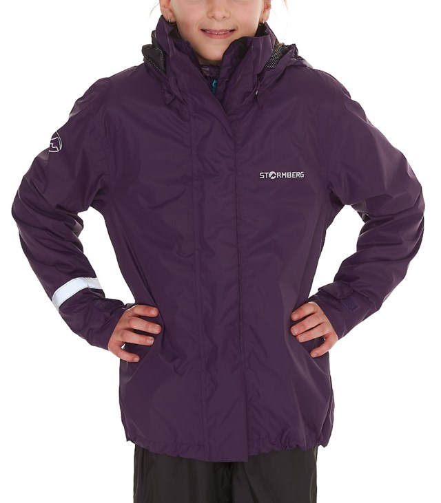 Mjelle regnjakke barn 8-14 Purple Barn - 1