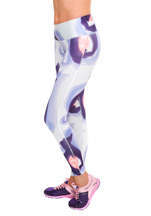 Galakse tights Bright White/ Violet Tulip - 1