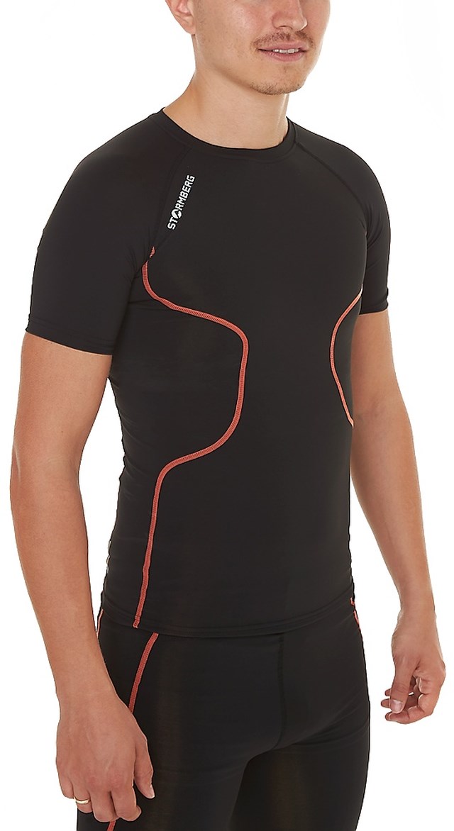 Fyresdal t-skjorte Jet Black/ Golden Poppy - 1