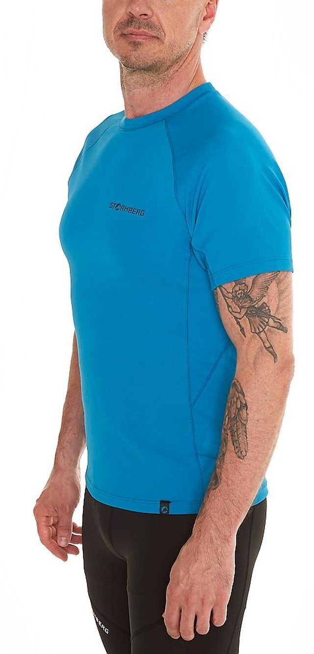 Danne resirkulert t-skjorte Blue|Turquoise Herre - 1