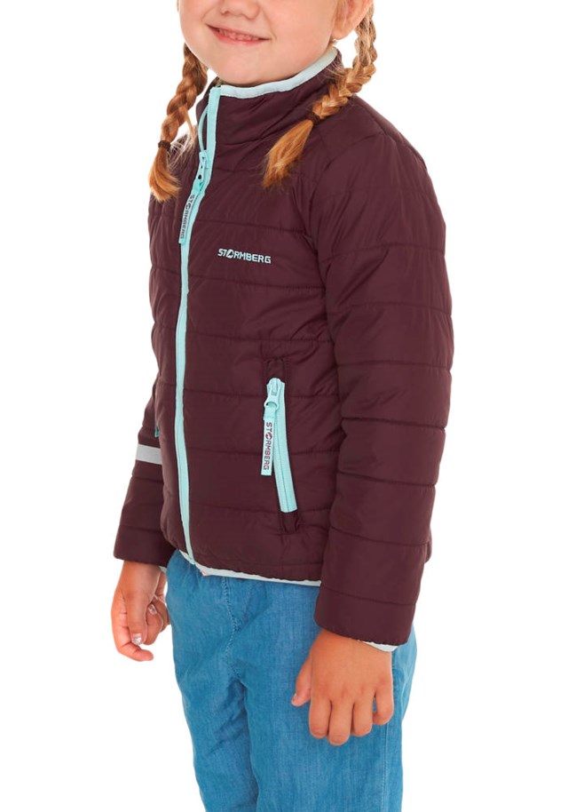 Strimdal vattert jakke barn 1-7 Potent Purple - 1