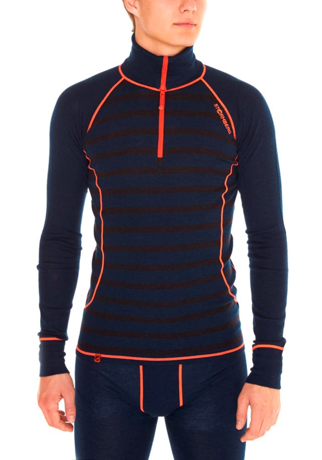Salbu høyhalset ulltrøye Dress Blues/ Shale - 1