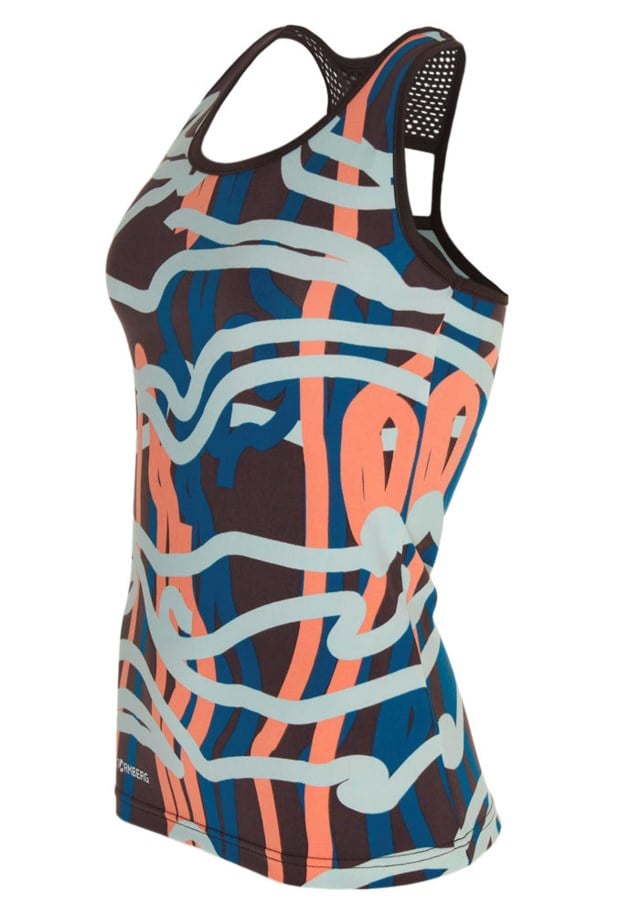 Gym mix singlet Brown|Blue|Orange Dame - 1