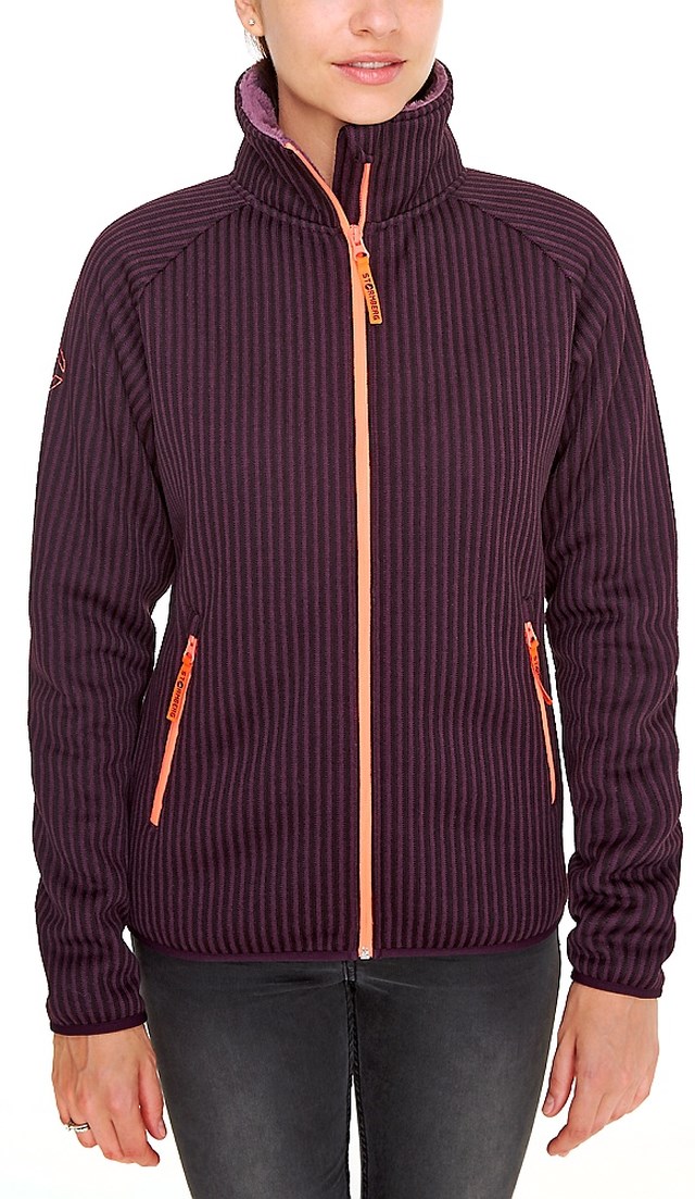 Elvdal fleecejakke Purple Dame - 1