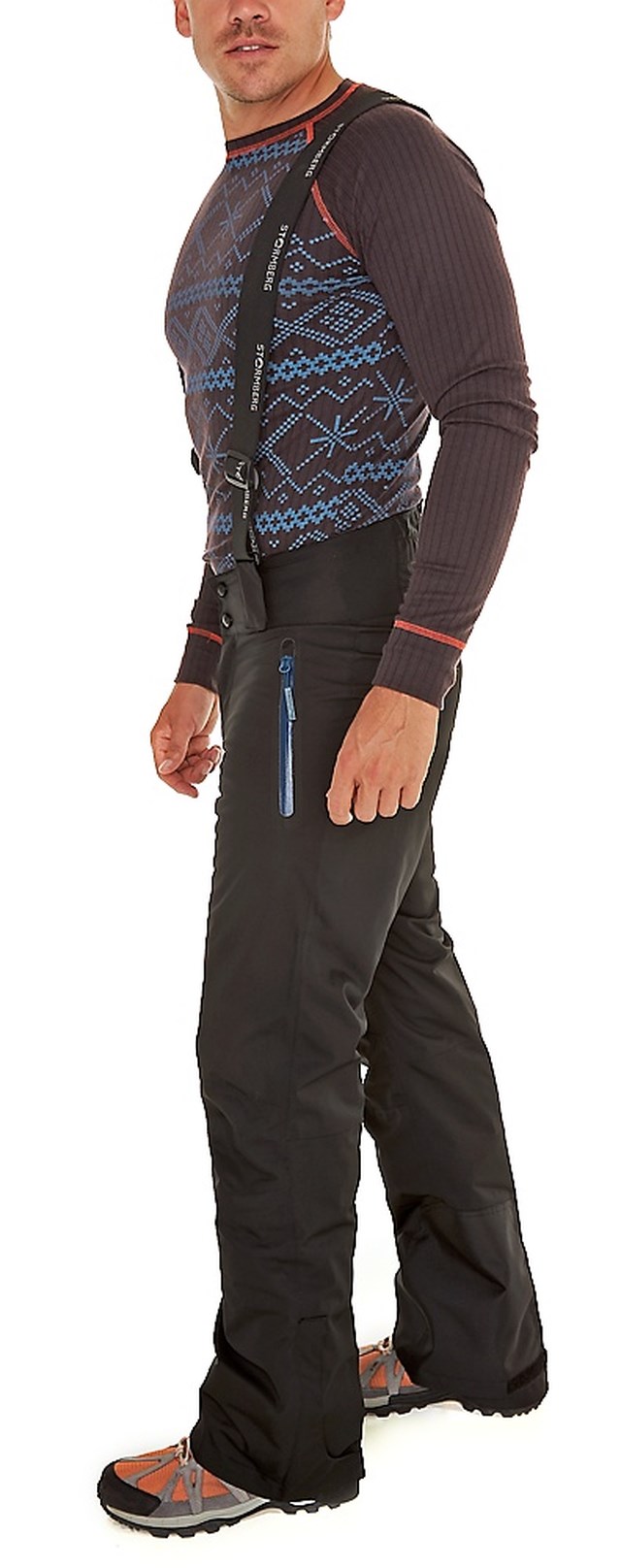 Trolltind selebukse Jet Black/ Moroccoan Blue - 1