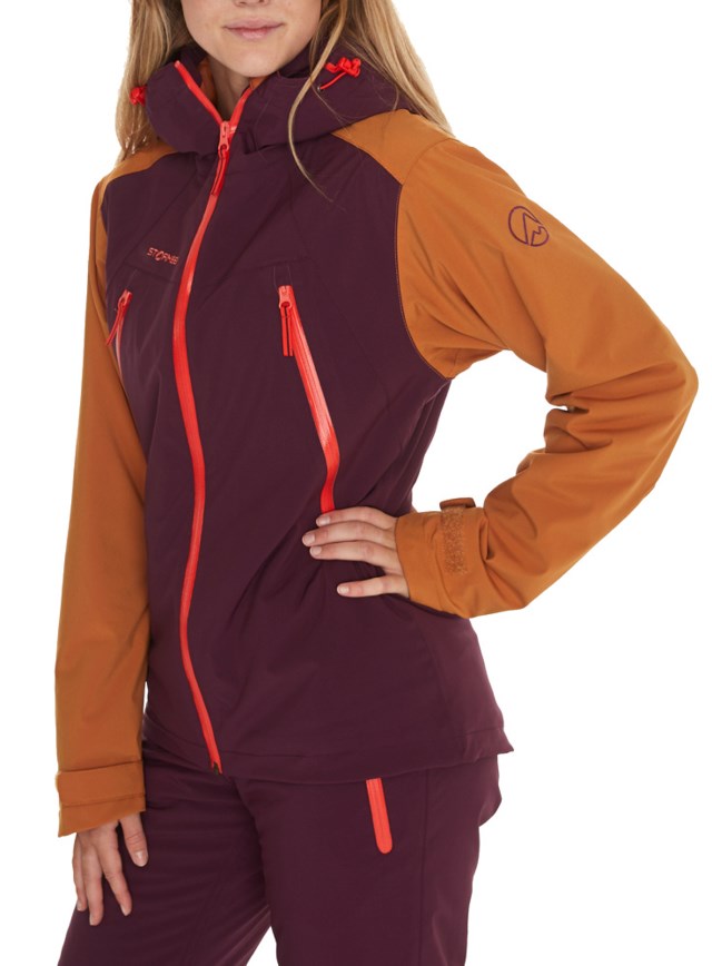 Trysil vattert jakke Italian Plum/ Sudan Brown - 1