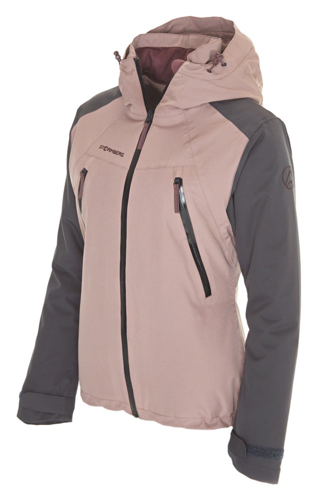 Trysil vattert jakke Grey|Pink Dame - 1