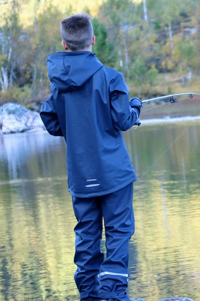 Vestergapet regnbukse barn 8-14 Black|Grey Barn - 1