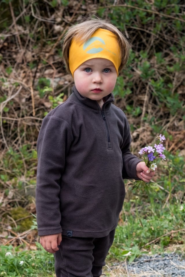 Fløyen fleecegenser barn 1-7 Grey Barn - 1