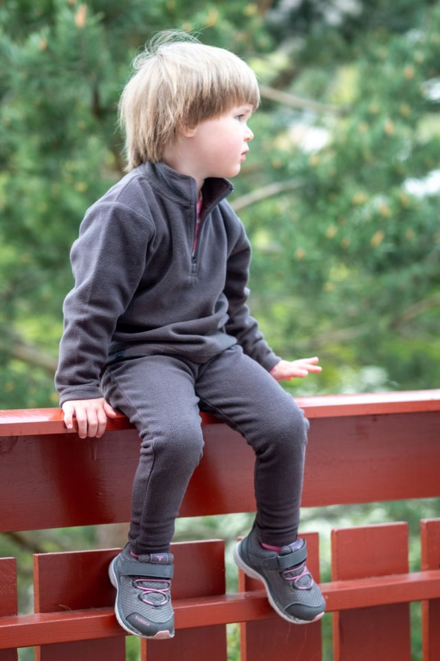 Fløyen fleecelongs barn 1-7 Grey Barn - 1