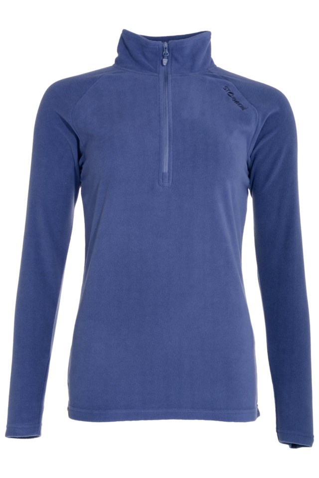 Fløyen høyhalset fleecegenser Skipper Blue - 1