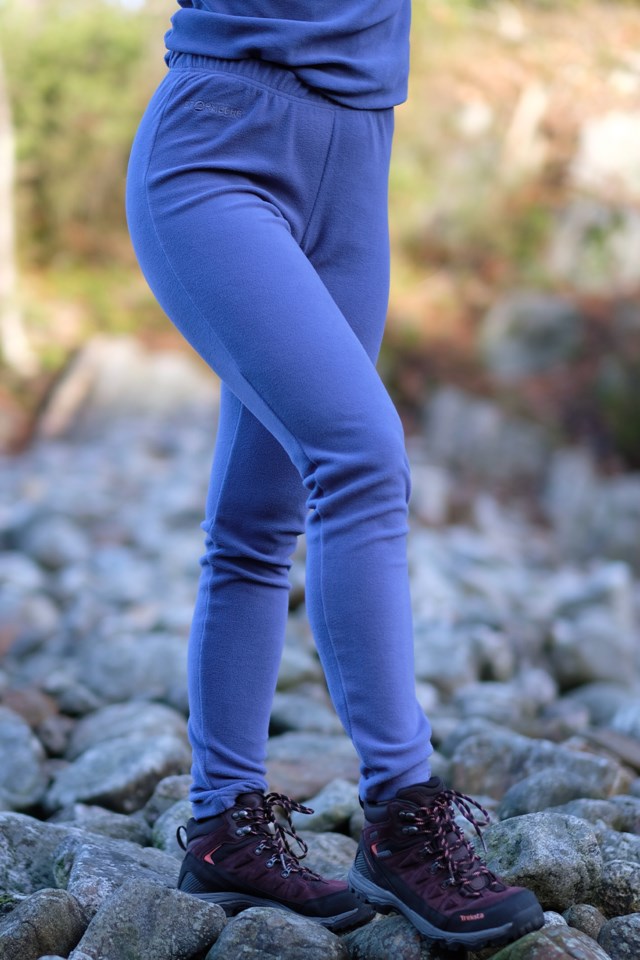 Fløyen fleecelongs Blue Dame - 1