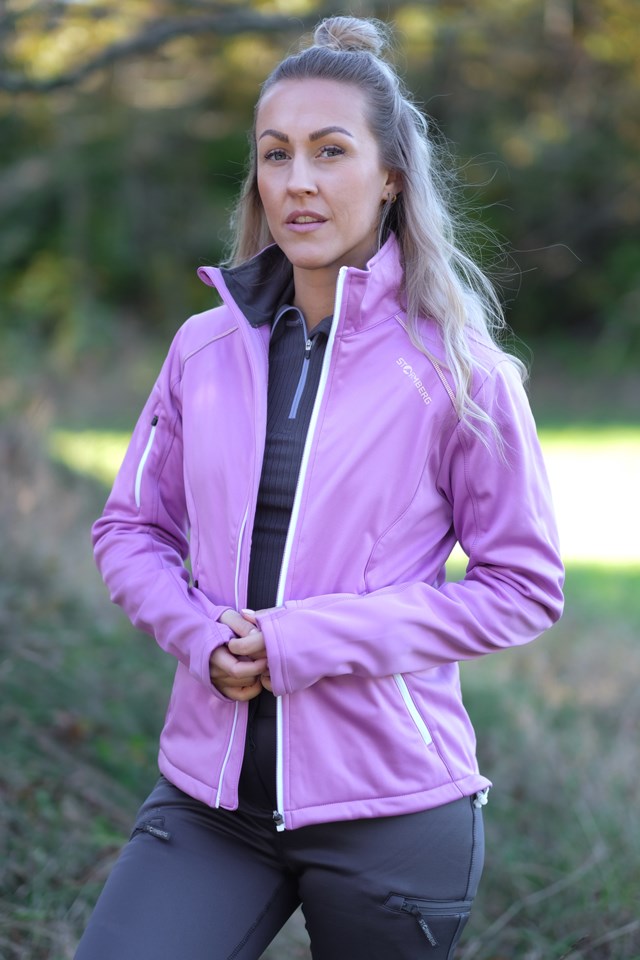 Mila softshelljakke Violet - 1