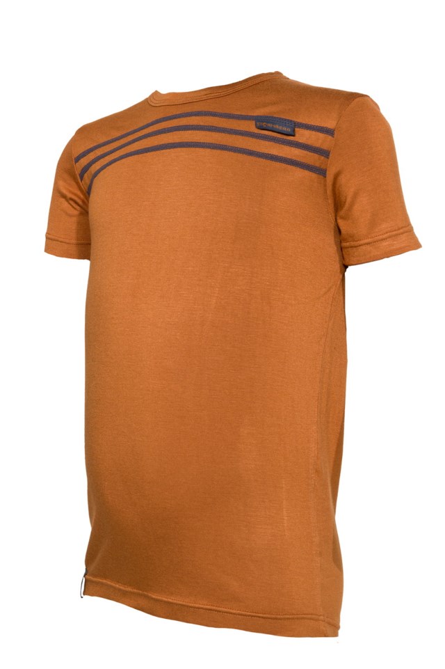 Tronebu bambus t-skjorte barn 1-7 Glazed Ginger - 1