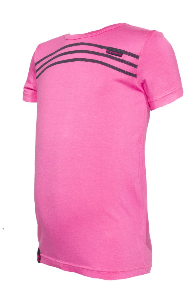 Tronebu bambus t-skjorte barn 1-7 Pink Barn - 1