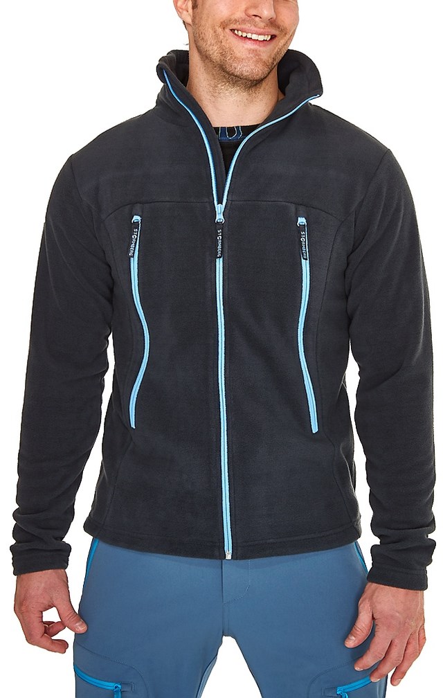 Folldal fleecejakke Ebony Grey/Black - 1