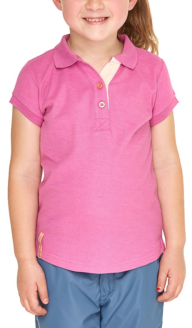Knutenlia piqueskjorte barn 1-7 Super Pink - 1