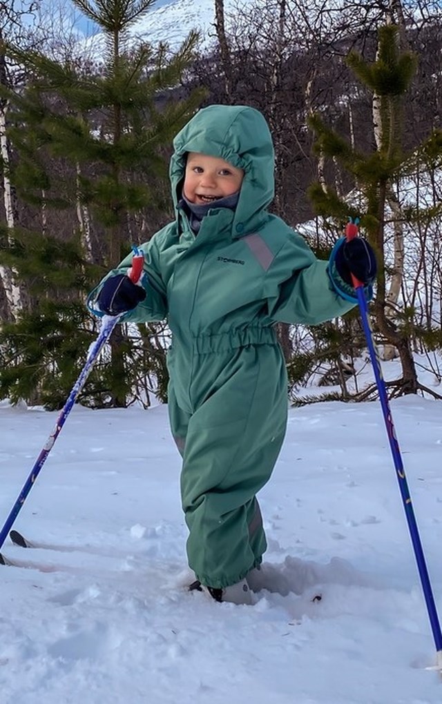 Sprudle vinterdress barn 1-7 Blue|Green Barn - 1