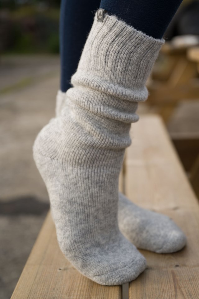 Lyngheia raggsokk Grey melange - 1
