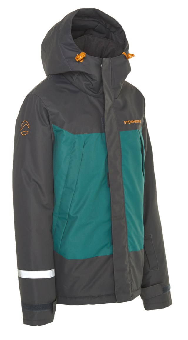 Hovden vattert jakke barn 8-14 Ebony/ Deep Teal - 1