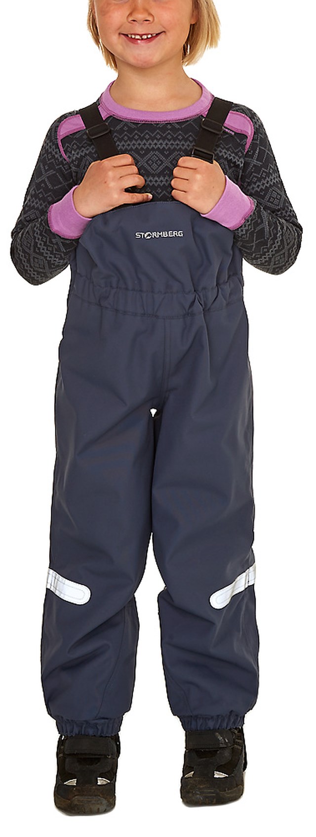 Kullen vattert selebukse barn 1-7 Ebony Grey/Black - 1