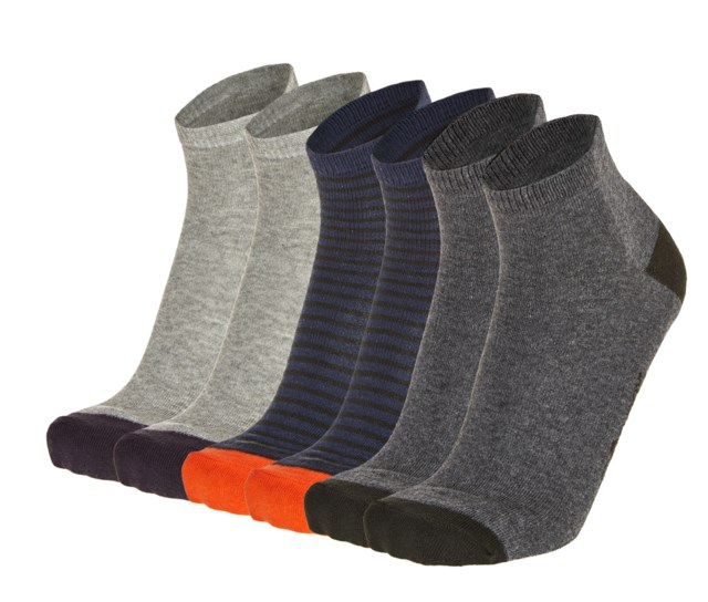 Kilen 3-pack ankelsokk Black|Grey|Green Unisex - 1