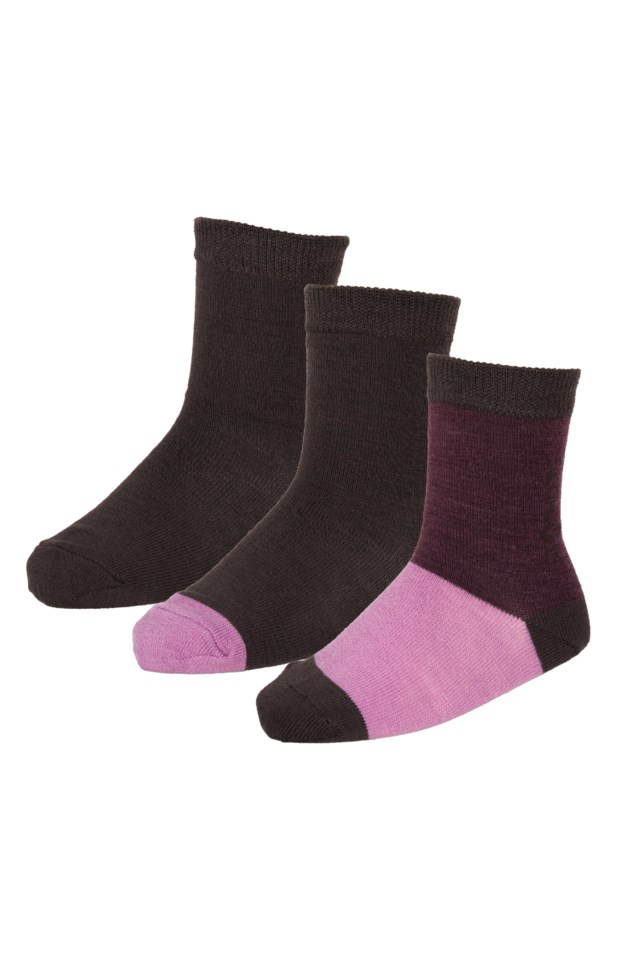 Tippetue ullsokk barn 3-pack Pink|Multicolor Barn - 1