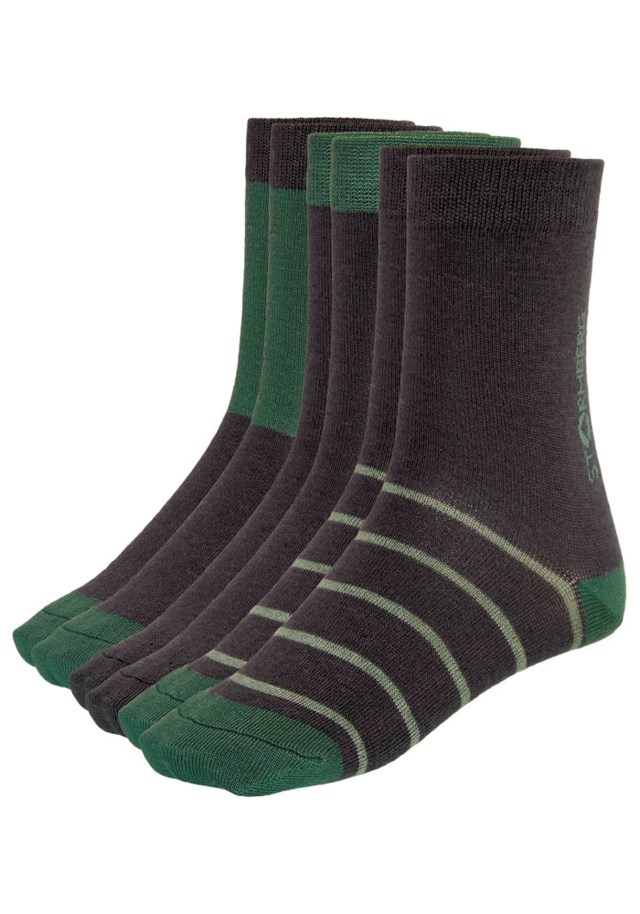 Tippetue ullsokk barn 3-pack Green|Multicolor Barn - 1