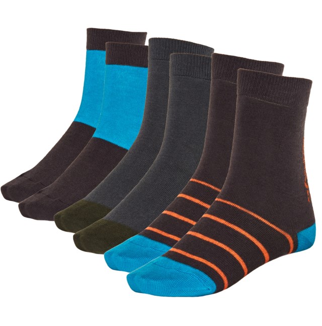 Tippetue ullsokk barn 3-pack Grey|Blue|Multicolor Barn - 1