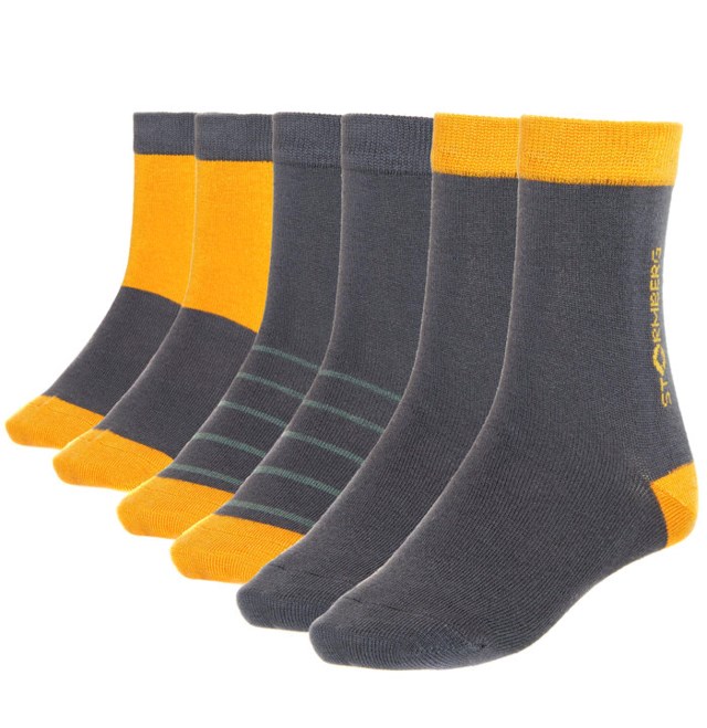 Tippetue ullsokk barn 3-pack Grey|Yellow|Multicolor Barn - 1