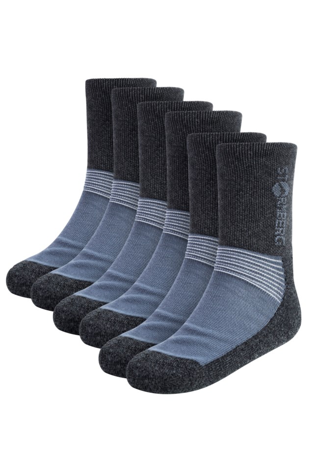 Marka 3-pack tursokk barn 1-7 Castlerock/ Ebony - 1