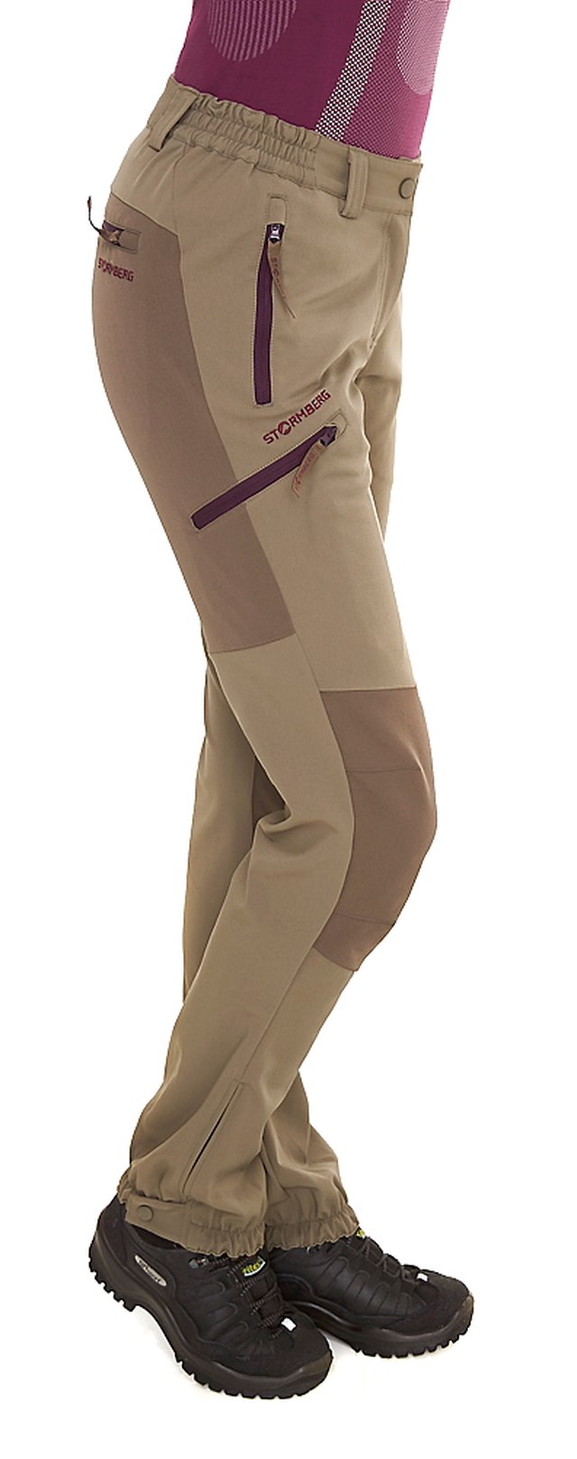 Vestdalen turbukse Beige|Green Dame - 1