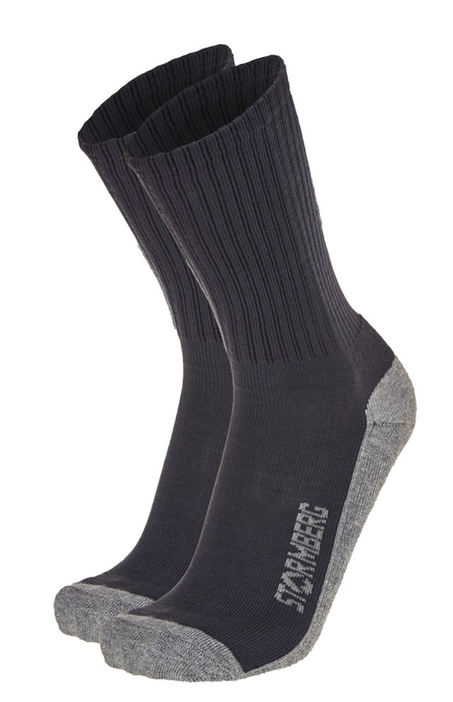 Burnes coolmax sokk Ebony Grey/Black - 1