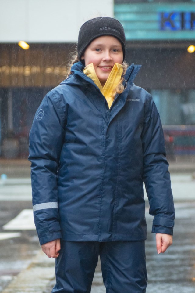 Mjelle regnjakke barn 8-14 Dress Blues - 1