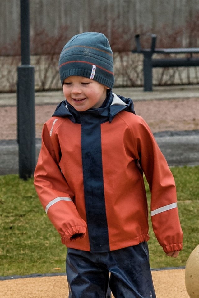 Vestland regnjakke, testvinner barn 1-7 Dress Blues/ Burnt Ochre - 1