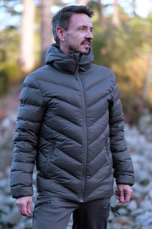 Nordfjell dunjakke Ebony Grey/Black - 1